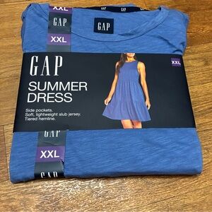 Women’s GAP Blue Tiered Summer Dress Size XXL NWT